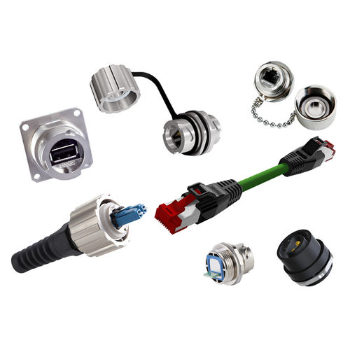 Соединитель для передачи данных - CONEC Elektronische Bauelemente GmbH - RJ45 / USB / оптического волокна