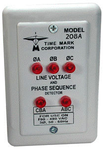 Детектор фазы - max. 480 V, 50 - 400 Hz | 208 series - Time Mark - напряжение