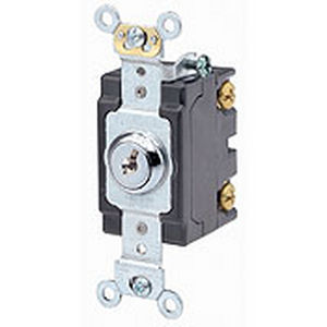 Переключатель с ключом - 1220 series - Leviton - однополюсный / для интенсивного использования / электромеханический