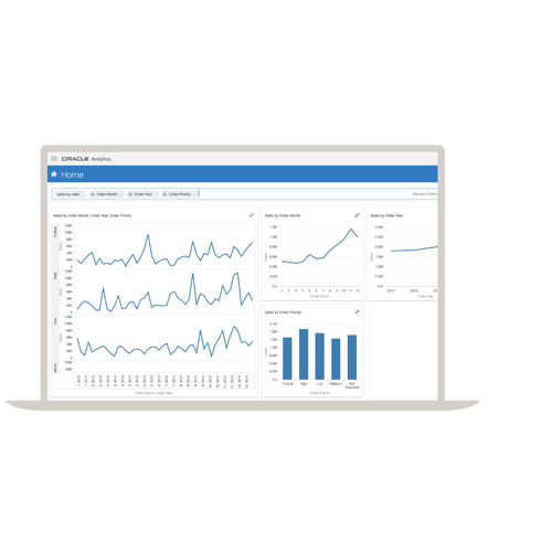 Программное обеспечение для анализа - Analytics - Oracle - для интерфейса / для визуализации / для составления отчетности
