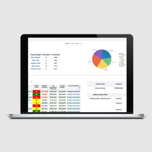 Программное обеспечение для управления проектом - Primavera Analytics - Oracle - для проектирования / строительное