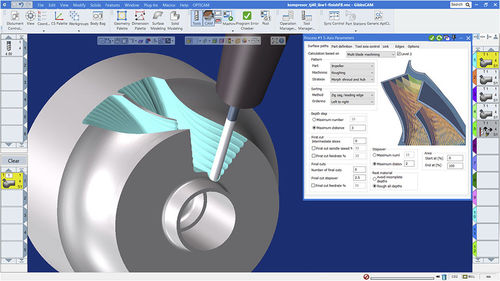 Программное обеспечение для интерфейса - 5-Axis MultiBlade - GibbsCAM - для программирования / моделирования / для управления