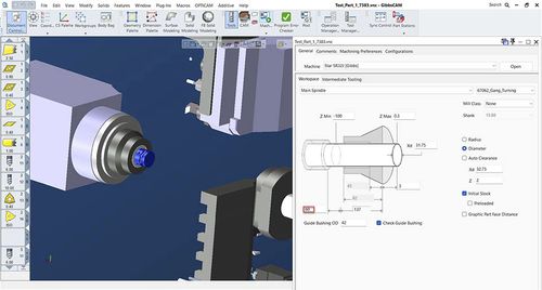 Программное обеспечение для интерфейса - Swiss-type machining - GibbsCAM - моделирования / FAO / для позиционирования