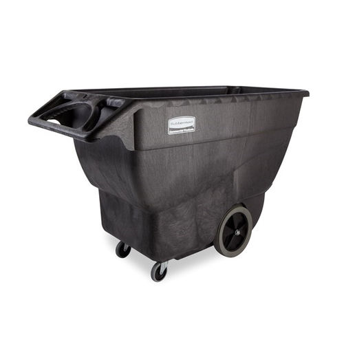Опрокидной кузов для сыпучих материалов - FG101100BLA - Rubbermaid - на колесиках / открытый / из пластика