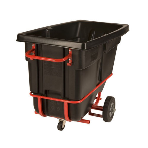 Опрокидной кузов для сыпучих материалов - FG131542BLA - Rubbermaid - на колесиках / открытый / из пластика