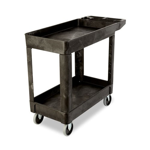 Сервировочная тележка - FG450089BLA - Rubbermaid - 2 уровня / для тяжелых грузов / с роликами