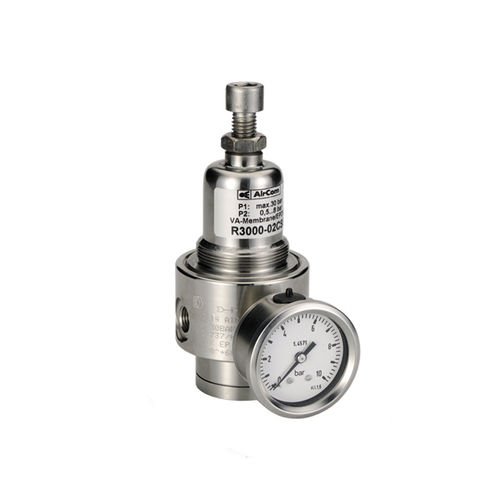 Регулятор давления для воды - R3000 series - AirCom Pneumatic - для нейтрального газа / для топлива / мембранный