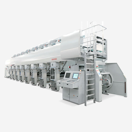 Печатная машина ротогравюра - MW 60 - BOBST - для этикеток / цветная / модульная