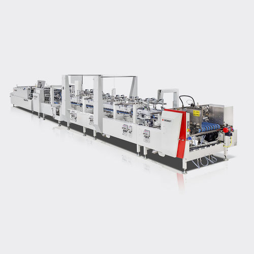 Автоматический клеенаносящий станок - NOVAFOLD series - BOBST - картонные коробки / для бумаг / для производства упаковки