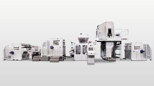 Машина для нанесения покрытий и ламинирования для бумаги - VISION RX 400F - BOBST - для пластиковой пленки / для алюминиевого листа / с ламинированием