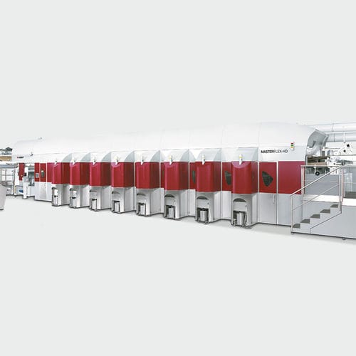Флексографическая печатная машина для картонных коробок - MASTERFLEX-HD - BOBST - для упаковки / сушка горячим воздухом / с УФ-сушкой