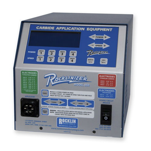 Машина для нанесения покрытий ESD - Rocklinizer Model 850 - Rocklin Manufacturing - с карбидом