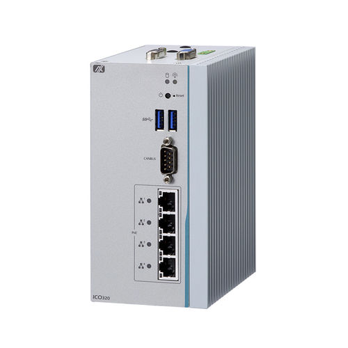 Встроенный ПК - ICO320-83C - AXIOMTEK - на DIN-рейке / Intel® Celeron® / RJ45