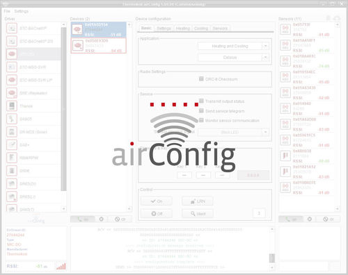 Программное обеспечение конфигурация - airConfig - Thermokon Sensortechnik - пусконаладочное / дистанционного управления / метрологии