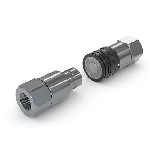 Фитинг с плоским торцом - TRC1-TRN1-S5 - WEH GmbH Verbindungstechnik - гидравлический / резьбовой / быстрый