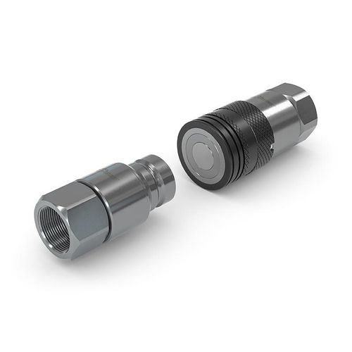 Фитинг с плоским торцом - TRC1-TRN1-S6 - WEH GmbH Verbindungstechnik - гидравлический / резьбовой / быстрый