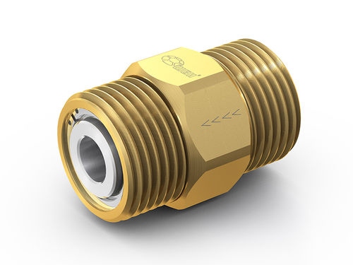 Шариковый предохранительный клапан - WEH® TVR2 - WEH GmbH Verbindungstechnik - для газа / резьбовой / из латуни