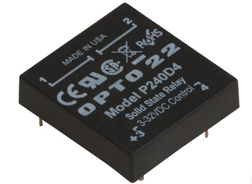 Статическое реле DC - P240D4 - Opto 22 - AC / низкопрофильное / для печатной платы