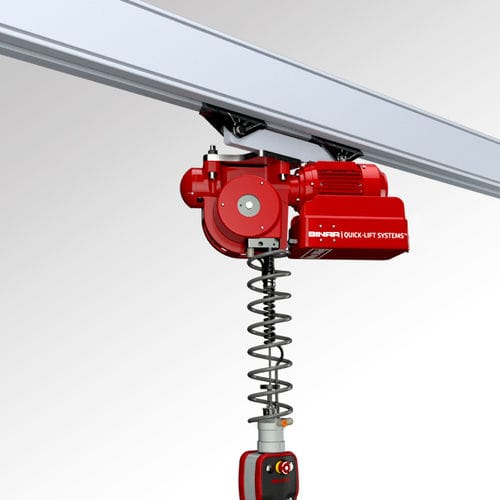 Подвесной манипулятор на направляющей - Quick-Lift Rail 200i - Binar Handling AB - пневматический / с сервоприводом / механический