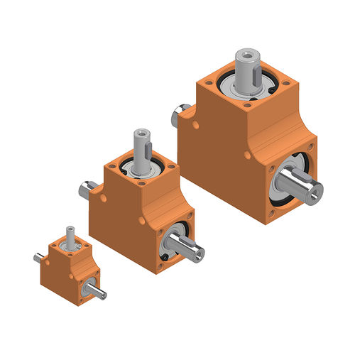 Угловая передача с конической передачей - Ket-Bee 200X T - Ketterer - 90° / с выходным валом / из алюминия