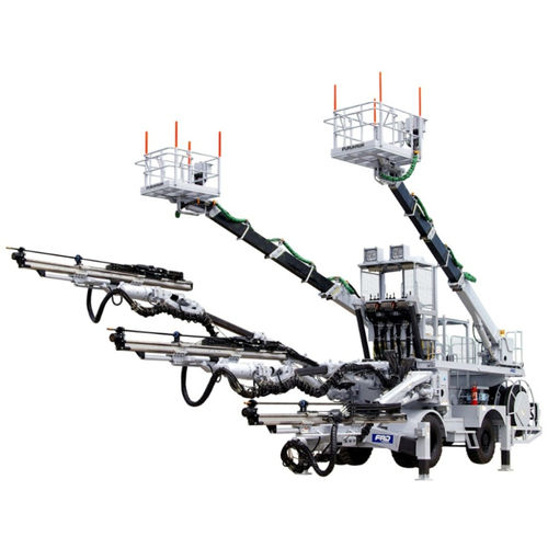 Машина для бурения шпуров для туннелей - JTH3200R - Furukawa Rock Drill - с тремя штативами