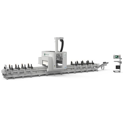Обрабатывающий центр 4 оси - AXEL 4 - Fom Industrie Aluminium Working Machinery - вертикальный / для стали / для алюминия