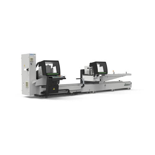 Станок для резки с вращающейся пластиной - ALVA 55 - Fom Industrie Aluminium Working Machinery - для металла / с двумя головками / передний