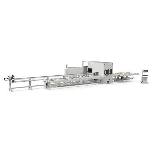 Линия резки с вращающейся пластиной - LT 65 - Fom Industrie Aluminium Working Machinery - для алюминия / для профилей / с цифровым управлением
