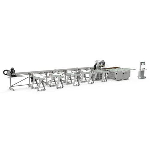 Линия резки с вращающейся пластиной - LT 500 - Fom Industrie Aluminium Working Machinery - для алюминия / для ПВХ / для профилей