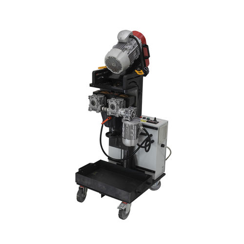 Электрический кромкострогальный станок - MULTIEDGE80 - G.B.C. INDUSTRIAL TOOLS - мобильный / с обшивкой / с регулируемым углом
