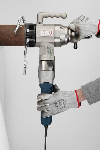 Электрический кромкострогальный станок - Superboiler T4 series - G.B.C. INDUSTRIAL TOOLS - пневматический / переносной / для торцовки труб