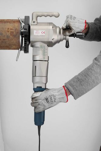 Электрический кромкострогальный станок - Superboiler T5 series - G.B.C. INDUSTRIAL TOOLS - пневматический / переносной / для торцовки труб