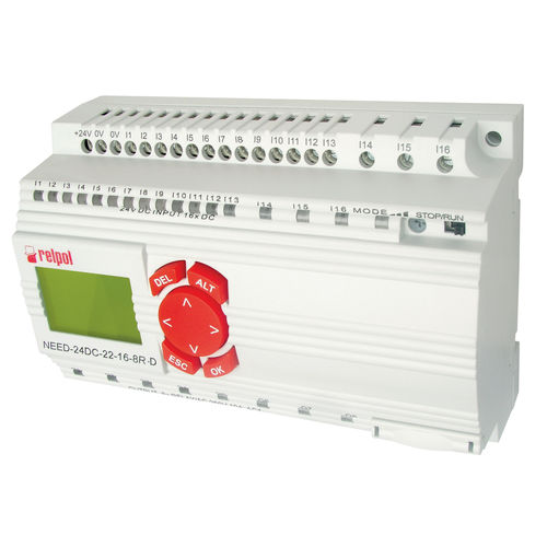 Программируемое реле на DIN-рейке - NEED-22-16-8R-D series - RELPOL - 16 E / 8 S / релейные выходы