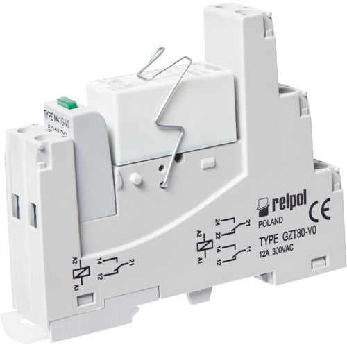 Электромеханическое реле 24 Vcc - PI84T series - RELPOL - 110 Vcc / для монтажа на панели / для интерфейса