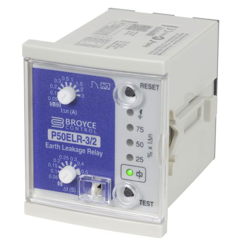 Защитное реле замыкания на землю - P50ELR-3/2 - Broyce Control - 1NO / для монтажа на панели / IEC