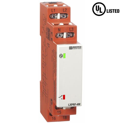 Реле для наблюдения недонапряжение - LXPRF-4W - Broyce Control - порядка чередования фаз / 1NO/NF / трехфазовое