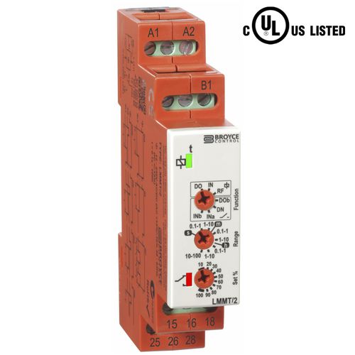 Реле времени с задержкой включения - LMMT/2 - Broyce Control - многофункциональное / на DIN-рейке / DPDT