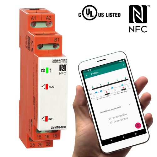 Реле времени задержки - LMMT/2-NFC - Broyce Control - многофункциональное / на DIN-рейке / для выключателя