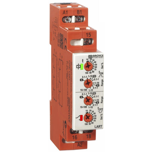 Асимметричный таймер - LART - Broyce Control - на DIN-рейке / DPDT