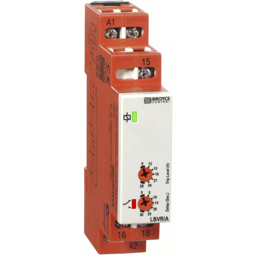 Реле для наблюдения недонапряжение - LBVR/A - Broyce Control - DC / на DIN-рейке / регулируемое