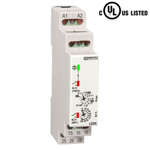 Таймер с задержкой включения - LEDK - Broyce Control - на DIN-рейке / SPDT