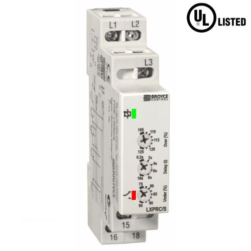 Трехфазовое защитное реле - LXPRC/S - Broyce Control - скачков напряжений / недонапряжение / порядка чередования фаз