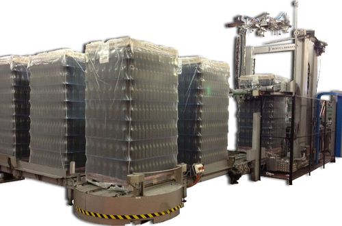 Штабелеразгрузочная машина путем толкания - SP02V - Bortolin Kemo - для резервуаров из стекла / для коробок консервов / для бутылок
