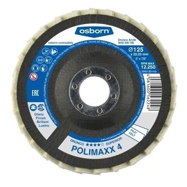 Лепестковый шлифовальный диск для нержавеющей стали - Polimaxx 4 - Osborn GmbH