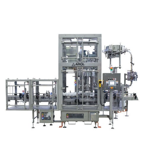 Ротационное устройство закупорки бутылок - EURO PKV - AROL Closure systems - с несколькими головками / автоматическое / для контейнеров