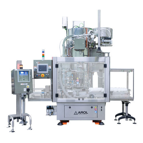 Ротационная укупорочная завинчивающая машина - EQUATORQUE PK - AROL Closure systems - продезинфицированная / автоматическая / для пластиковой закручивающейся пробки