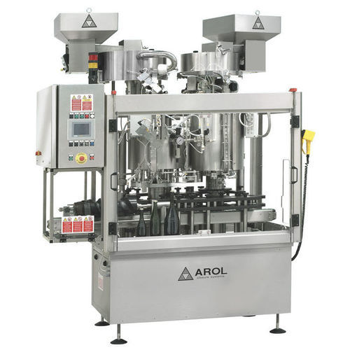 Ротационное устройство закупорки бутылок - LA CHAMPENOISE - AROL Closure systems - с несколькими головками / моталка / автоматическое