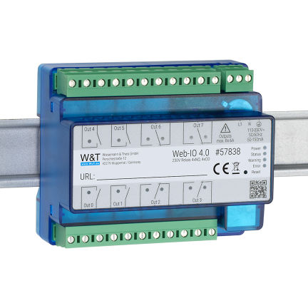 Цифровой выходной модуль - 57838 - Wiesemann & Theis - Modbus TCP / 8 S / с релейным выходом