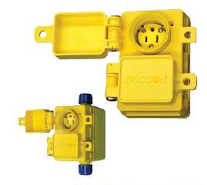 Настенная розетка - 125 - 277 V, 15 - 20 A | PWDX series   - Ericson - встроенная / IP44