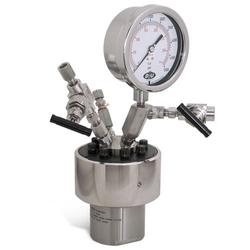 Металлический резервуар - Series 4650 High Pressure/High Temperature Vessels, 250-1000 - Parr Instrument Company - для лабораторий / высокое давление / вертикальный